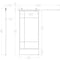 Renin Bastille Clear Glass Metal Barn Door with Installation Hardware Kit 37 in. KMCTBTC-37BL - alternate 3